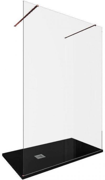 Душевая перегородка Allen Brau Infinity 2 140 3.21053.60 профиль Медь браш стекло прозрачное Душевая перегородка Allen Brau Infinity 2 140 3.21053.60 профиль Медь браш стекло прозрачное