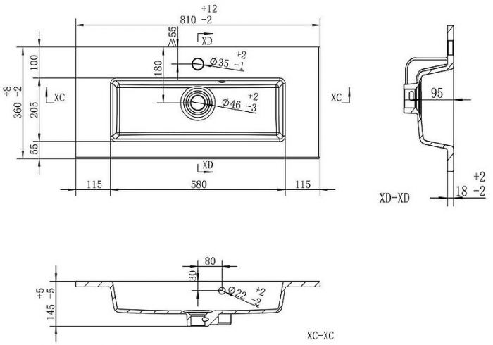 Тумба с раковиной Brevita Toy 80 УТ000025661 подвесная Белая глянцевая
