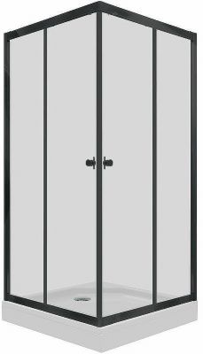 Душевой уголок Triton Вента-Блэк 90х90 Щ0000054465 профиль Черный стекло прозрачное