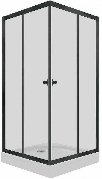 Душевой уголок Triton Вента-Блэк 90х90 Щ0000054465 профиль Черный стекло прозрачное