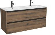 Тумба под раковину ЗОВ Парма 120 P120AT подвесная цвет Древесина Аттик