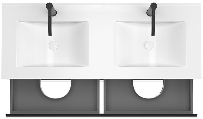 Тумба под раковину ЗОВ Парма 120 P120AT подвесная цвет Древесина Аттик