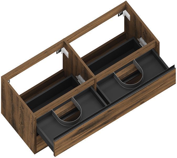 Тумба под раковину ЗОВ Парма 120 P120AT подвесная цвет Древесина Аттик