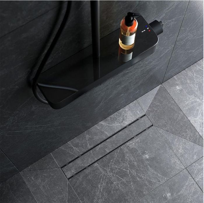 Душевой лоток AM.PM PrimeFlow 50 W02SC-U11-050-04BM с Черной матовой решеткой / под плитку Tile