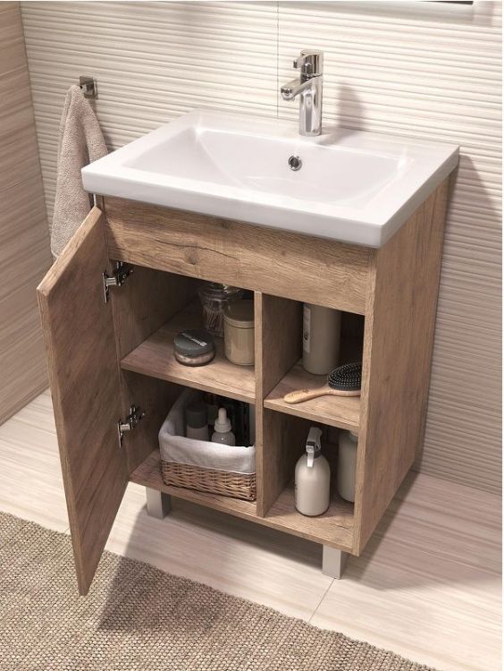 Тумба под раковину Vigo Milos 60 316 цвет Дуб золотой