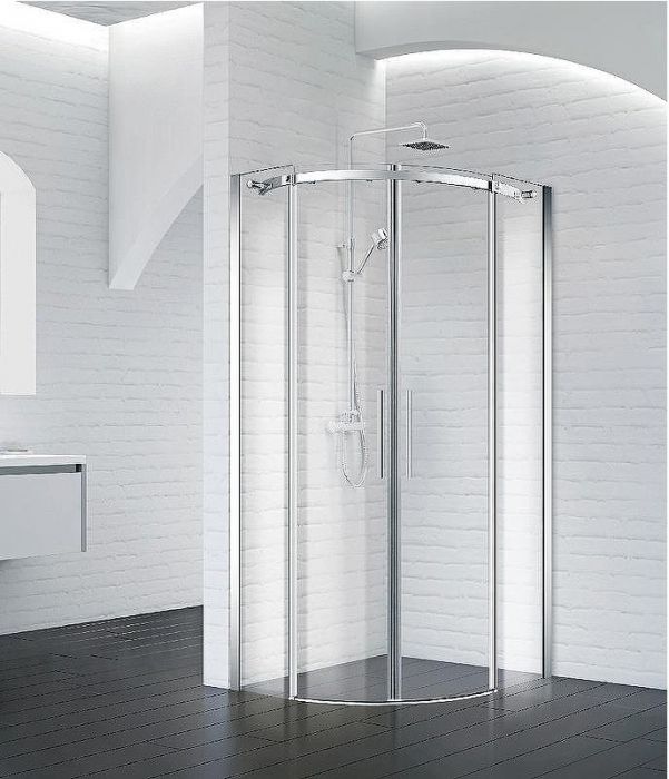 Душевой уголок BelBagno Acqua 100x100 ACQUA-R-2-100-C-Cr профиль Хром стекло прозрачное