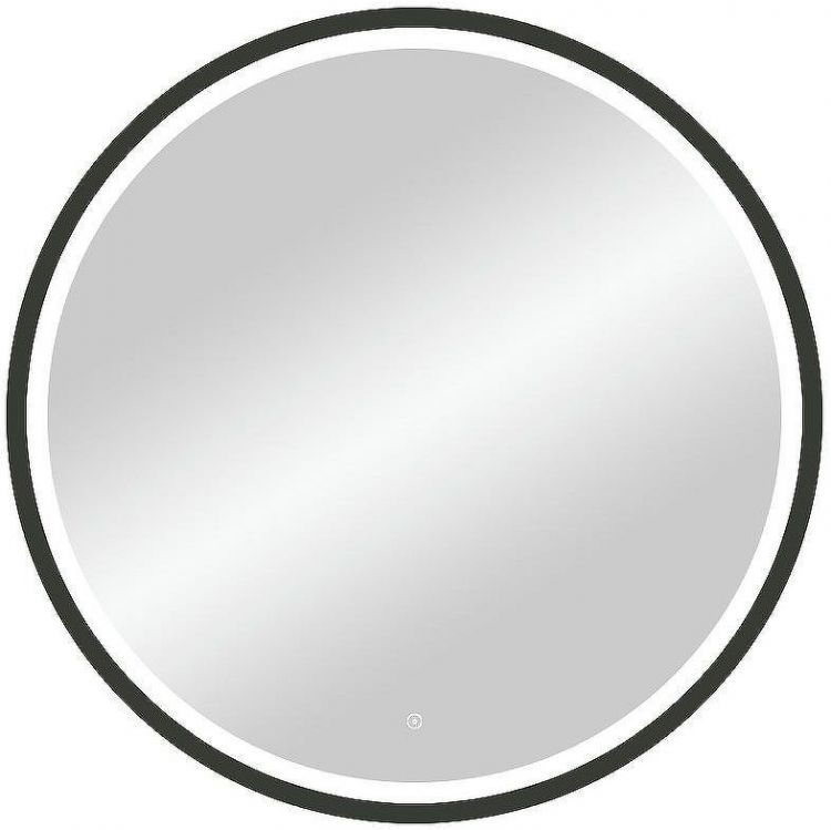 Зеркало Континент Style D 800 ЗЛП2254 с подсветкой Черное с сенсорным выключателем
