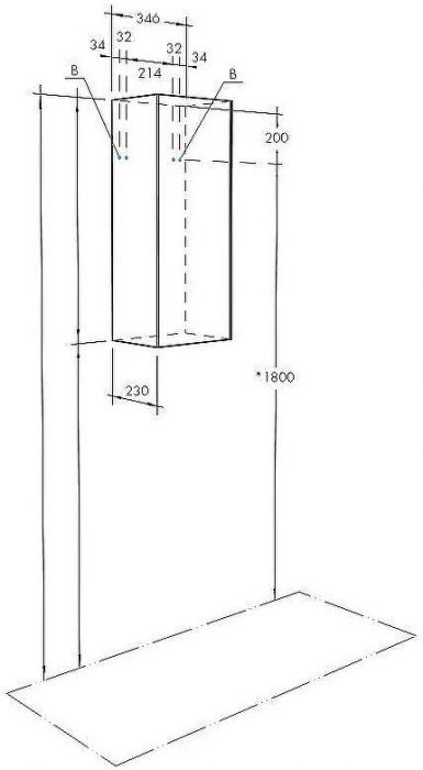 Подвесной шкаф Aquaton Асти 35 1A262903AX2B0 Белый