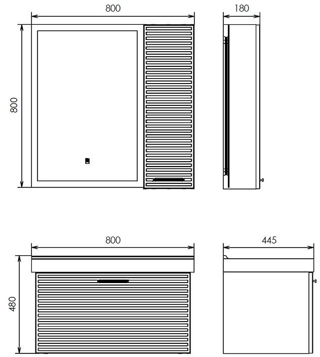 Подвесной шкаф Comforty Касабланка 25 00-00017849 подвесной цвет Серый шелк