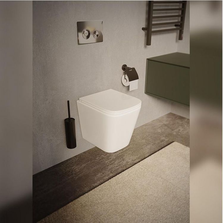 Унитаз Terminus Ватикан 03W49x34W подвесной цвет Белый с сиденьем Микролифт