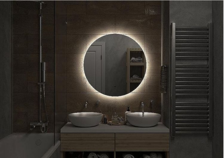 Зеркало Континент Ajour D 1000 ЗЛП2093 с подсветкой с бесконтактным выключателем