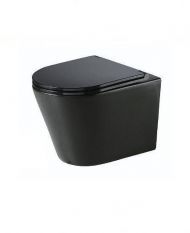 Унитаз Nofer Nantes 23031 подвесной цвет Черный матовый с сиденьем Микролифт