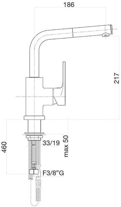 Смеситель для кухни Fiore Kuma 75CR5499 цвет Хром