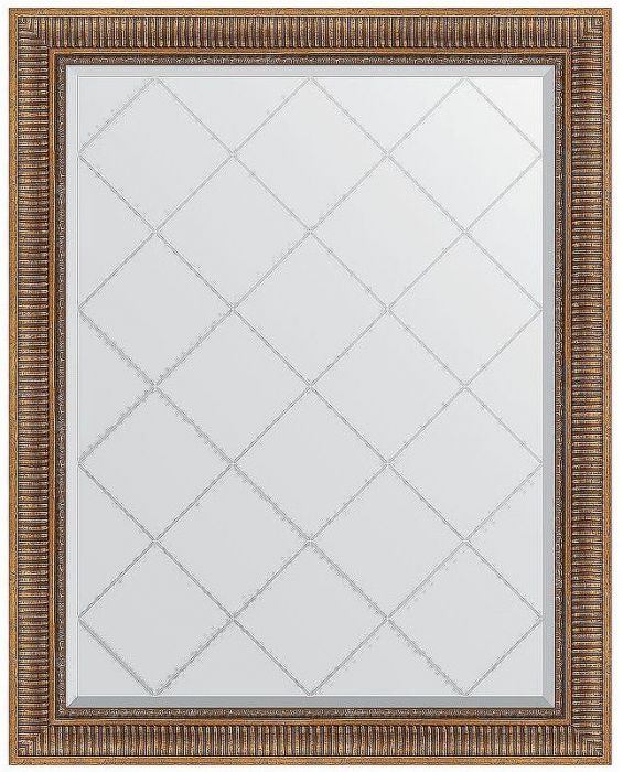 Зеркало Evoform Exclusive-G 122х97 BY 4369 с гравировкой в багетной раме - Бронзовый акведук 93