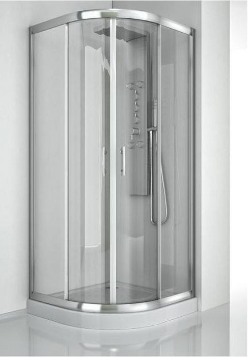 Душевой уголок Aquanet Alfa NAA2142 100x100 профиль Хром стекло прозрачное