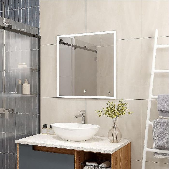 Зеркало Reflexion Boost 700x700 RF5835BT с подсветкой с сенсорным выключателем и диммером