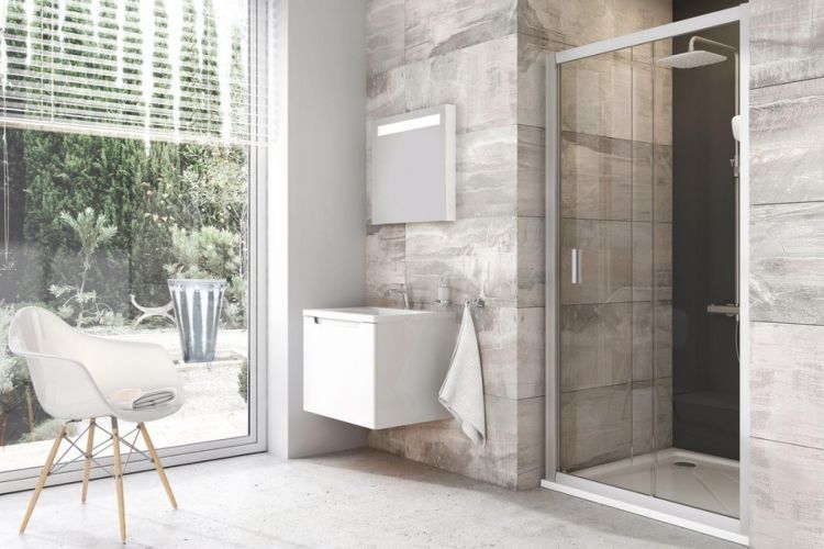 Душевая дверь Ravak Blix BLDP2 - 100 сатин + грапе 0PVA0U00ZG Душевая дверь Ravak Blix BLDP2 - 100 сатин + грапе 0PVA0U00ZG