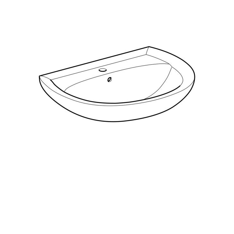 Раковина Geberit Renova Nr.1, 223070000