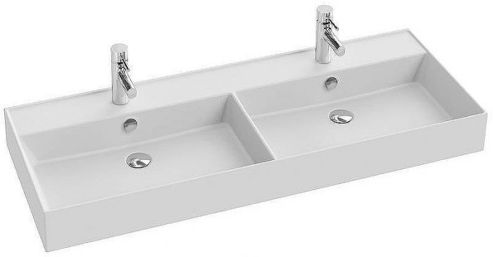 Раковина Jacob Delafon Vivienne 120 EXBL112-00 двойная Белая