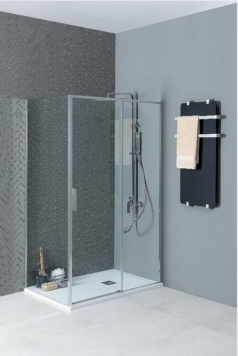 Душевой уголок Aquanet Pleasure Evo AE65-150x80-CT 150x80 324126 профиль Хром стекло прозрачное