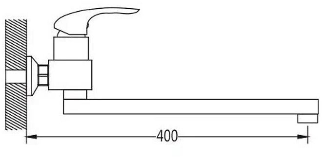Смеситель для ванны Shevanik S5572 универсальный цвет Хром Смеситель для ванны Shevanik S5572 универсальный цвет Хром