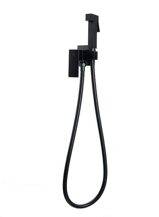 Гигиенический душ со смесителем FILARETE Fing FL101BL цвет Черный матовый