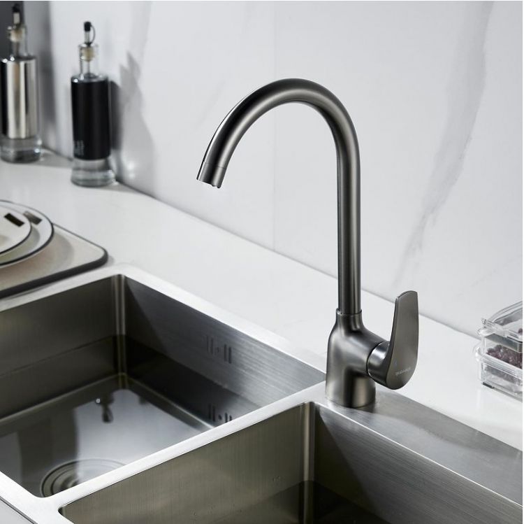 Смеситель для кухни Shevanik S5053T цвет Оружейная сталь