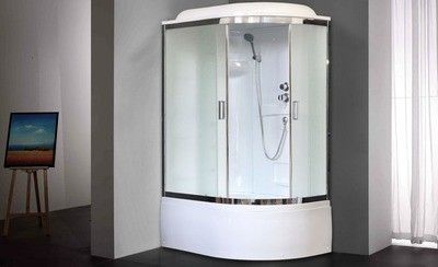 Душевая кабина Royal Bath RB 8120BK1-M-CH (матовое) левая