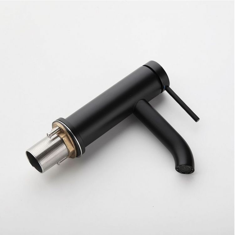 Смеситель для раковины Abelsberg Fluida ERF22001MB цвет Вулканический черный Смеситель для раковины Abelsberg Fluida ERF22001MB цвет Вулканический черный