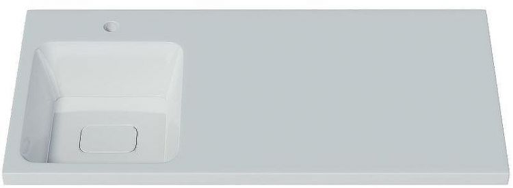 Раковина Madera Kamilla 100 L 4627173210577 с местом под стиральную машину Белая