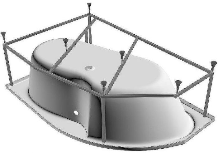 Акриловая ванна Relisan Sofi 170х105 R Гл000009445 без гидромассажа