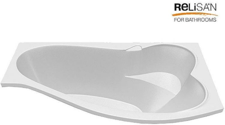 Акриловая ванна Relisan Isabella 170х90 R Гл000010530 без гидромассажа