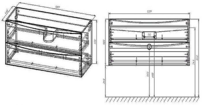 Тумба под раковину Vincea Mia 120 VMC-2MC120VO подвесная V.Oak