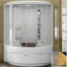 Душевой бокс Radomir Даниэла 2 140x140 1-04-1-0-5-0751 с баней профиль Белый стекло матовое