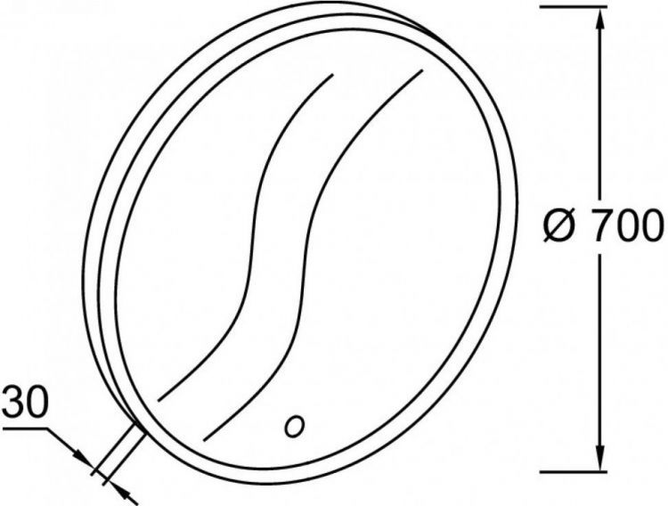Зеркало с подсветкой Jacob Delafon 70 см EB1436-NF