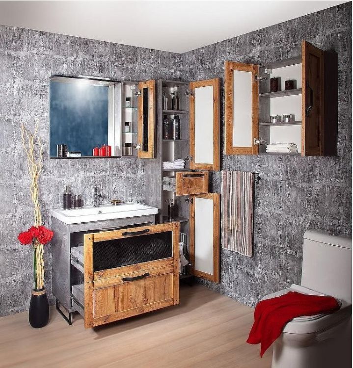 Зеркало Бриклаер Лофт 60 4627125413339 с подсветкой Метрополитен грей с клавишным выключателем