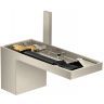 Axor MyEdition Смеситель для раковины 70, на 1 отв., без панели, цвет: шлифованный никель