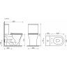 Унитаз CERAMICANOVA Alfa Rimless напольный с бачком CN9002