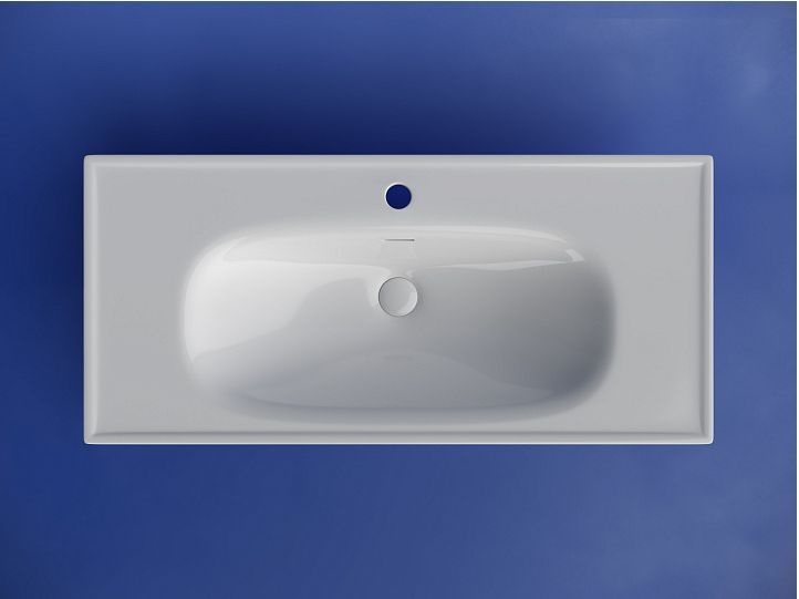 Раковина накладная CERAMICANOVA Sabo с отверстием под смеситель белый CN13003 Раковина накладная CERAMICANOVA Sabo с отверстием под смеситель белый CN13003