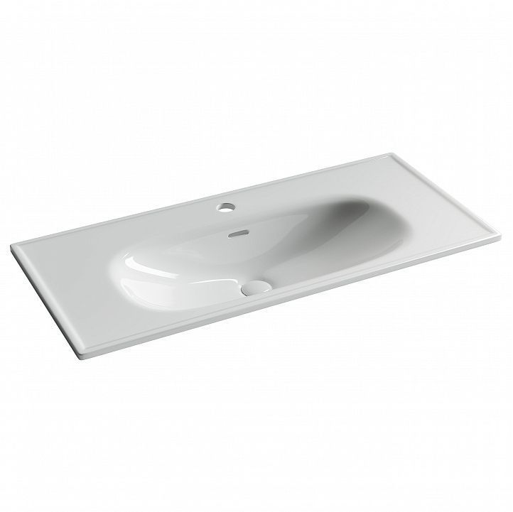 Раковина накладная CERAMICANOVA Sabo с отверстием под смеситель белый CN13003 Раковина накладная CERAMICANOVA Sabo с отверстием под смеситель белый CN13003