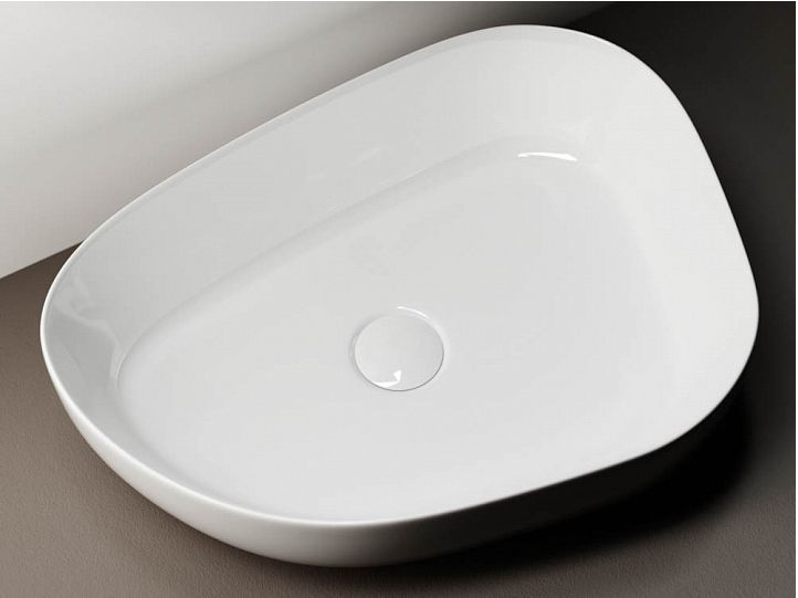 Умывальник CERAMICANOVA Element чаша накладная ассиметричной формы CN5003 Умывальник CERAMICANOVA Element чаша накладная ассиметричной формы CN5003