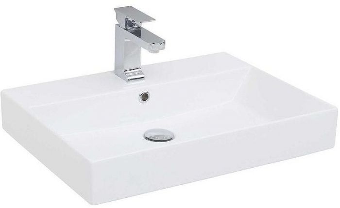 Тумба с раковиной Aquanet Бруклин 60 212596 подвесная Белая