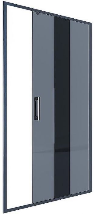 Душевая дверь Alex Baitler 140 AB64B140 профиль Черный стекло тонированное