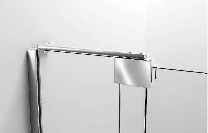 Душевая дверь Vincea Extra 110 VDP-1E1011CLGM профиль Вороненая сталь стекло прозрачное