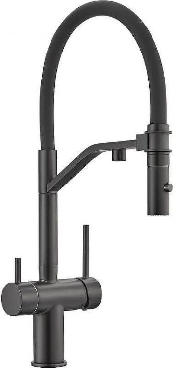 Смеситель для кухни Milacio Ultra MCU.557.TB Total Black Смеситель для кухни Milacio Ultra MCU.557.TB Total Black