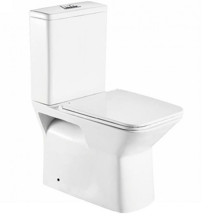 Унитаз компакт WeltWasser Zinnbach 001 GL-WT 10000009967 Белый глянец с бачком и сиденьем Микролифт