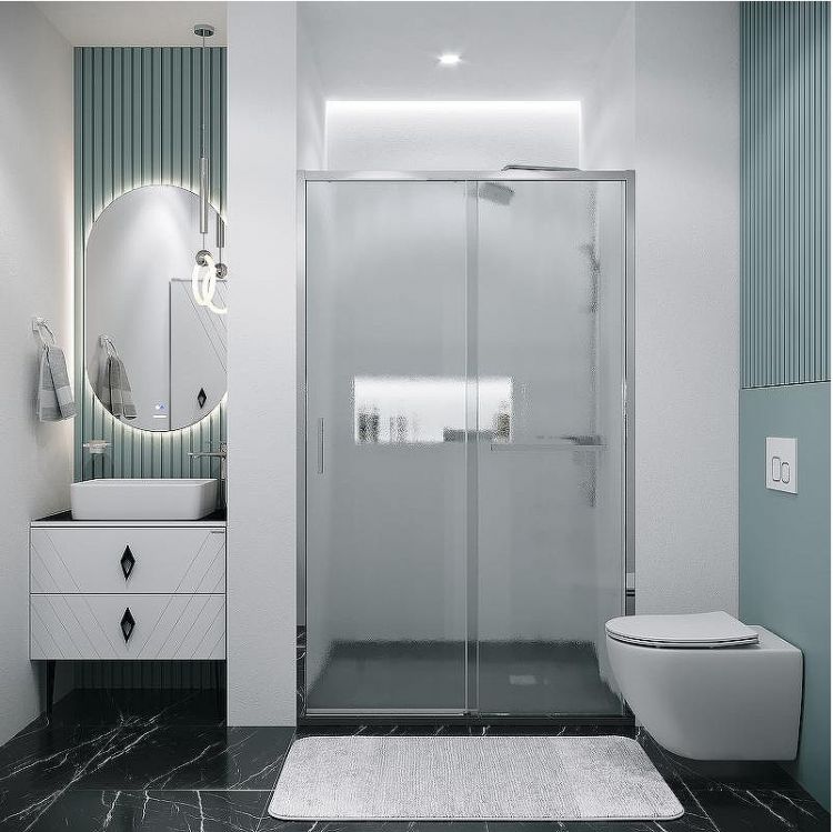 Душевая дверь Grossman Style 100 100.K33.05.100.10.02 профиль Хром стекло шиншилла Душевая дверь Grossman Style 100 100.K33.05.100.10.02 профиль Хром стекло шиншилла