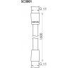 Душевой шланг SANCOS 160 см, с защитой от перекручивания, цвет хром, SC5001CH