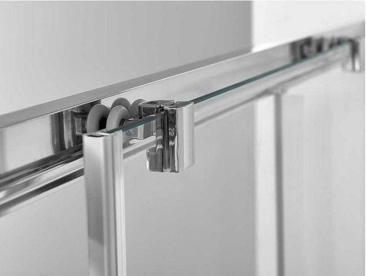 Душевая дверь Vincea Alpha 120 VDS-3AL120CLGM профиль Вороненая сталь стекло прозрачное