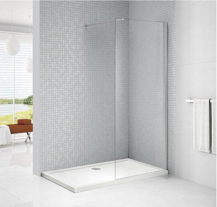 Душевая перегородка Cezares Liberta 130 LIBERTA-L-1-130-C-Cr профиль Хром стекло прозрачное